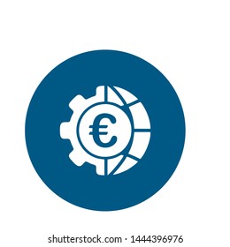 Euro Business finance logo icon template