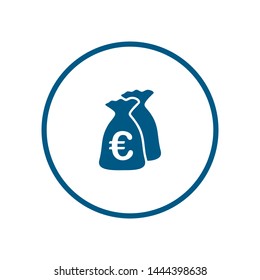 Euro Business finance logo icon template