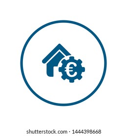 Euro Business finance logo icon template