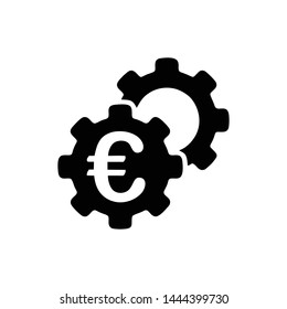 Euro Business finance logo icon template
