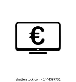 Euro Business finance logo icon template