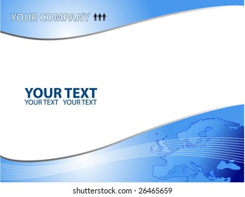 Euro business template vector