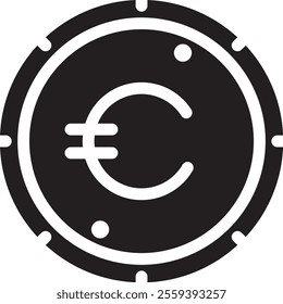 euro coin currency image as reference for payment 