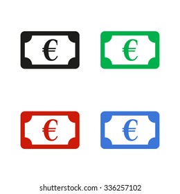 euro - color vector icon