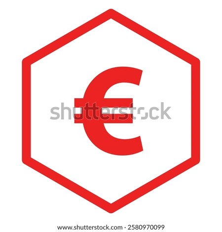 Euro and comb on white