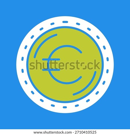 Euro Currency Creative Vector Graphic Icon