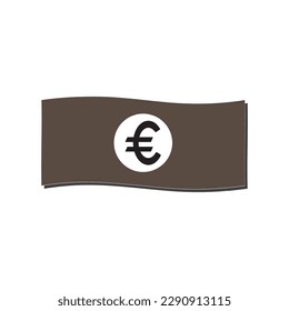 euro currency icon vector illustration symbol design