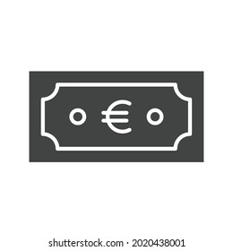 Imagen vectorial de icono Euro Currency. También se puede utilizar para Business Startup. Adecuado para aplicaciones móviles, aplicaciones web y medios impresos.