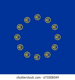 Euro Currency pattern illustration
