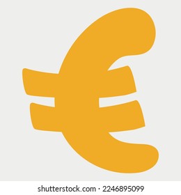 Euro Currency Symbol vector illustration