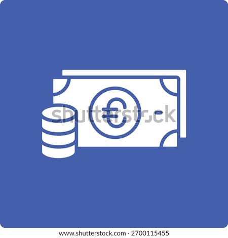 Euro Currency vector icon. Can be used for printing, mobile and web applications.