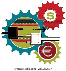 euro and dollar 