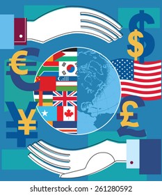euro and dollar