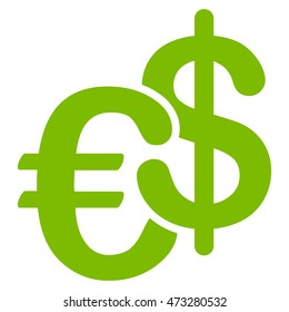 Euro Dollar Currency Icon Vector Style Stock Vector (Royalty Free ...