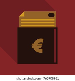 Euro Finances icon. Flat additional versions of Euro Finances vector.