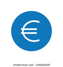 icono del vector del glifo del euro - vector del icono ui