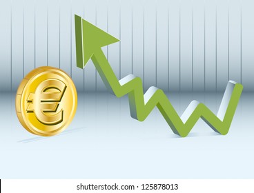 Der Euro steigt.