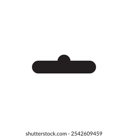 Euro hook icon black and white vector sign