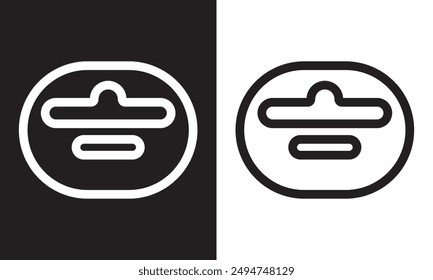 Euro hook icon on white background. Euro hook outline sign. flat style.  isolated on white and black background. Vector illustration. EPS 10