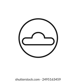 Euro hook icon outline collection in black and on white background