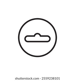 Euro hook icon Outline vector for web ui