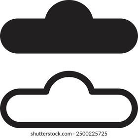 Euro hook icon set isolated on white background . Vector illustration