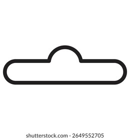 Icono de gancho euro Ilustración vectorial aislada signo