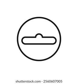 Euro hook icon vector line logo art