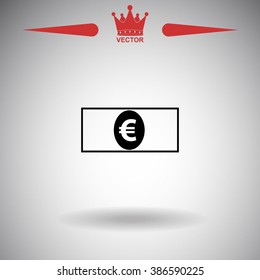 Euro icon. 