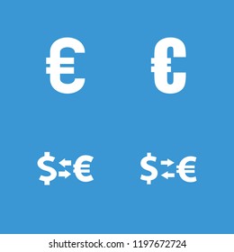 Euro icon. collection of 4 euro filled icons such as . editable euro icons for web and mobile.