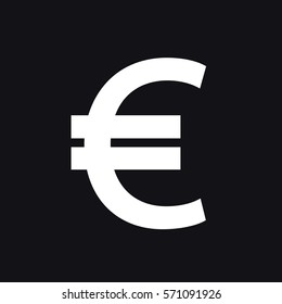 Euro icon. currency symbol. vector illustration