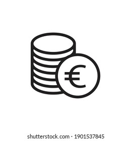 Euro icon design. vector illustration svg