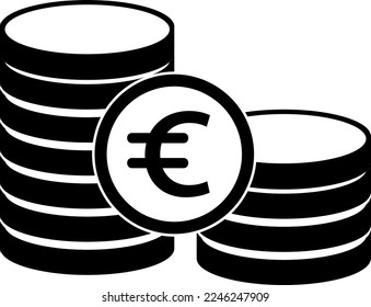 Euro icon design. vector illustration on white background..eps