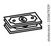Euro Icon Design Vector template Illustration