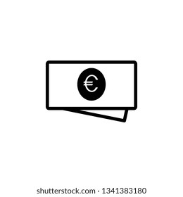 euro, icon. Element of web for mobile concept and web apps illustration. Icon for website design and development, app development. Vector