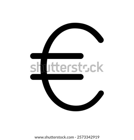 Euro Icon Flat fill set collection