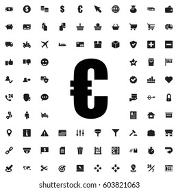 Euro icon illustration isolated vector sign symbol. e-commerce icons vector set.