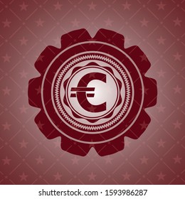euro icon inside red emblem