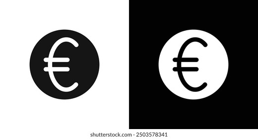 EURO-Symbol Linien Kunstvektor