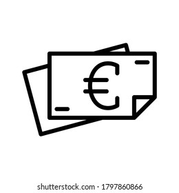 Euro icon or logo isolated sign symbol vector illustration - high quality black style vector icons
