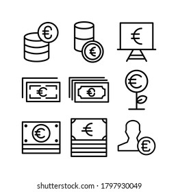 euro icon or logo isolated sign symbol vector illustration - Collection of high quality black style vector icons
