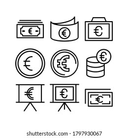 euro icon or logo isolated sign symbol vector illustration - Collection of high quality black style vector icons
