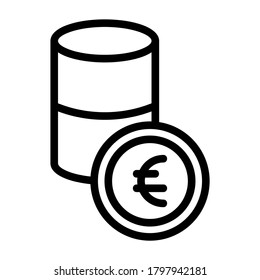 euro icon or logo isolated sign symbol vector illustration - high quality black style vector icons
