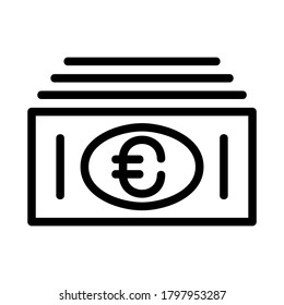 euro icon or logo isolated sign symbol vector illustration - high quality black style vector icons
