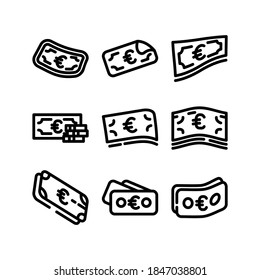 euro icon or logo isolated sign symbol vector illustration - Collection of high quality black style vector icons
