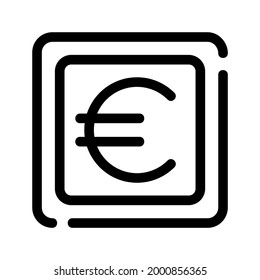 euro icon or logo isolated sign symbol vector illustration - high quality black style vector icons
