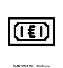 euro icon or logo isolated sign symbol vector illustration - high quality black style vector icons

