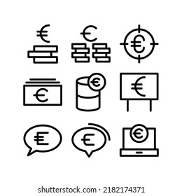 euro icon or logo isolated sign symbol vector illustration - Collection of high quality black style vector icons

