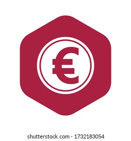 Euro Icon Logo vector illustration design. EU European Union, Eurozone and Monetary Agreement Currency, Can be used for web, mobile, infographic, and print. EPS 10 Vector illustration.