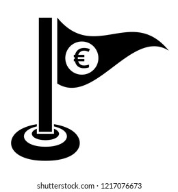 euro icon and map pin